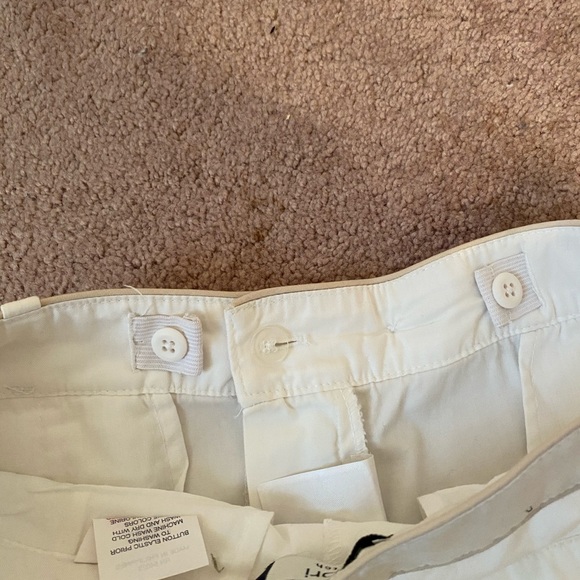 Gap White Capris Size 12 Adjustable Waist - Picture 3 of 5